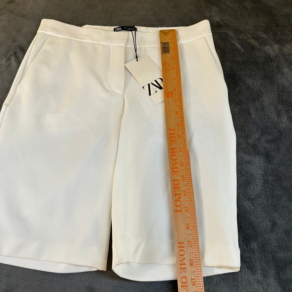 Zara Cream Women's Bermuda Shorts - Picture 10 of 13